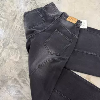 #5999 (XS-9XL) jinjeans กางเกงยีนส์ทรงบาเรล baggy กางเกงสาวอวบ กระบอกใหญ่ ขากว้าง Barel