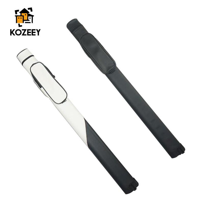 [KOZEEY] Snooker Cue Case PU Leather Billiard Cue Carrying Bag with Zipper Pocket for Billiard Tool 