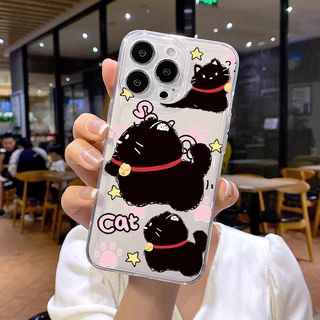 🌼KingMall🌼อซัมซุงลายหวานอวกาศใสกันตกพรีเมียมกันรอยสไตล์เกาหลี SAMSUNG A15 A14 A13 A05 A23 A16 A06 A55 A54 A50 A30S