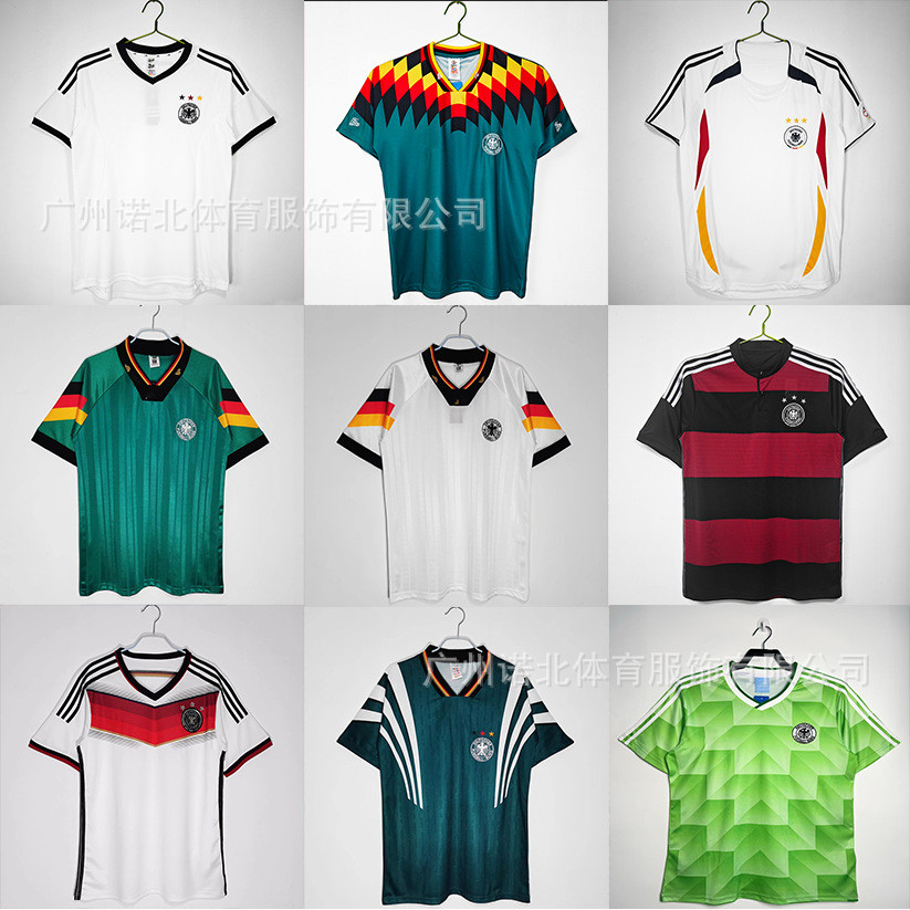 Retro German jersey แขนสั้นผู้ใหญ่เสื้อฟุตบอลคลาสสิก cross-border dropshipping