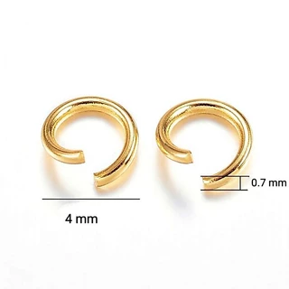 ห่วงสแตนเลส ชุบทองสีทอง 14k ขนาด 3-8 มม. สําหรับเครื่องประดับ Diy เครื่องประดับงานแฮนด์เมด (พร้อมจัดส่งในไทย)