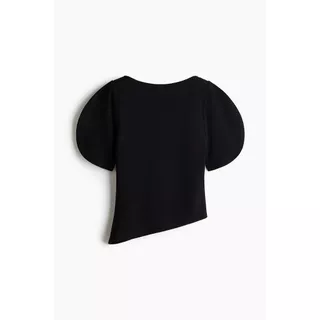 H&M(เอชแอนด์เอ็ม) เสื้อท่อนบนแขนพองดีไซน์อะซิมเมตริก ผู้หญิง 1359526_1
