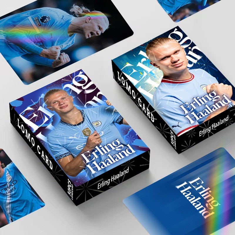 Erling Haaland Laser Photocard Lomo Card โปสการ์ด 30 ชิ้น/กล่อง