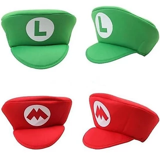 (🎉พร้อมส่ง🎉) หมวกมาริโอ้ หน้ากาก Mario +หนวด ปาร์ตี้ แฟนซี คอสเพลย์ สวยน่ารัก