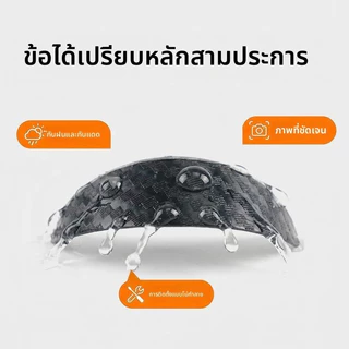 🚀รถพิเศษที่กําหนดเอง🚀 กล้องติดรถยนต์กันฝนกันฝน PVC Rain Bonnet 360 ย้อนกลับภาพฝนตกเกียร์จับ