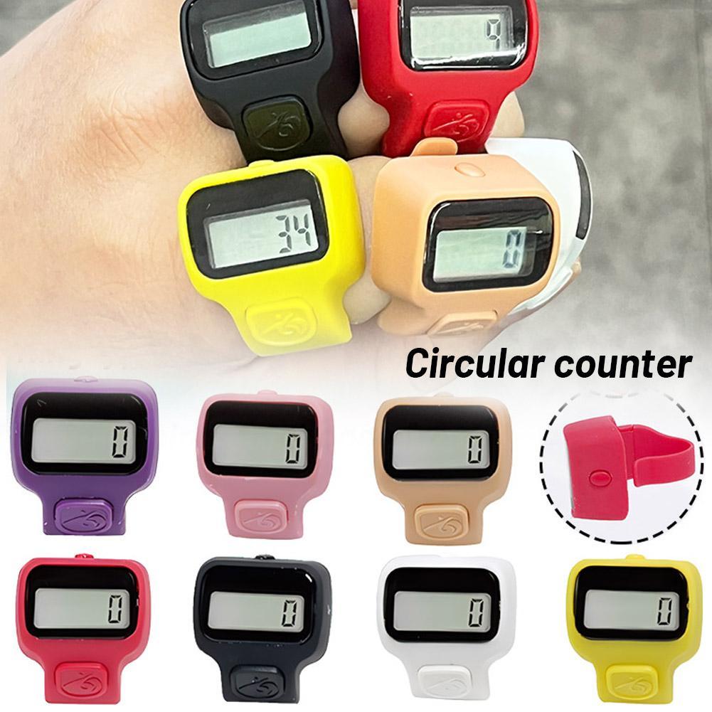 LED Finger Counter Electronic Handheld Tally Counter Clicker Counter Ring