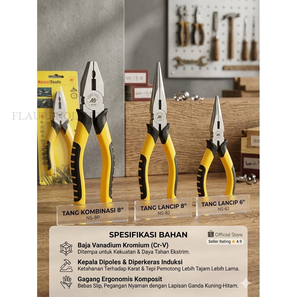 COMBINATION PLIERS/SHARP PLIERS 8" และ 6"