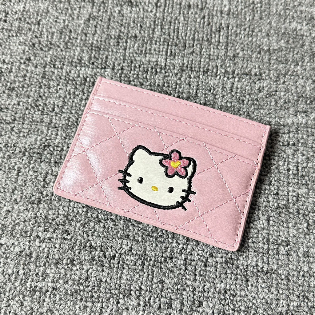 เวอร์ชั่นเกาหลีรูปแบบใหม่คิตตี้ 50th Anniversary Clutch Coin Purse Storage Bag Card Holder [Y]