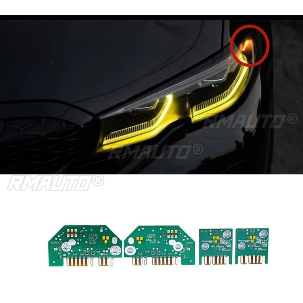 Premium-สําหรับ BMW 3 Series G20 G21 320i การกําหนดค่าระดับไฮเอนด์สีเหลืองไฟวิ่งกลางวันเปลี่ยนสีแหล่