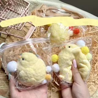 สกุชชี่รูปลูกไก่ คลายเครียดนุ่มนวลคืนรูปช้า วัสดุคุณภาพทนทาน ไม่รั่วไม่เสียรูป บีบเล่นได้ทุกวัย