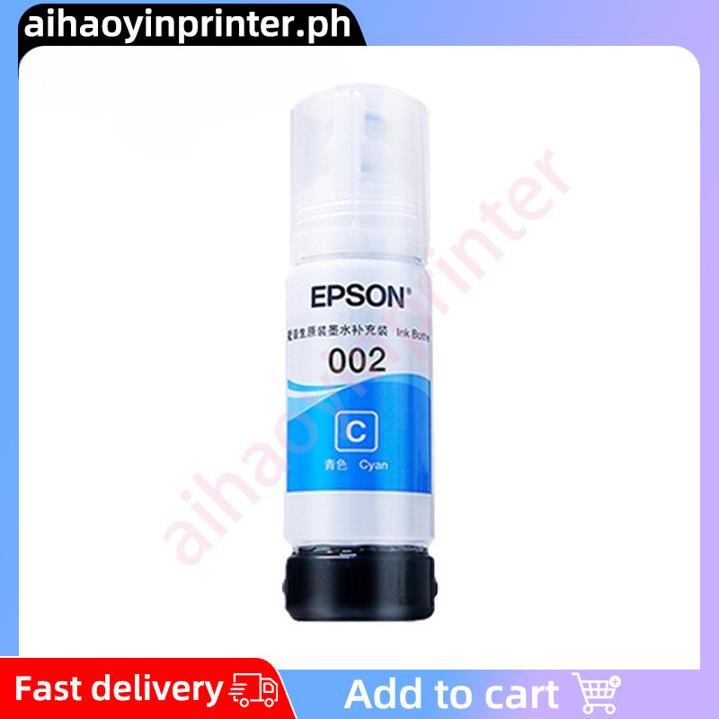 Epson 002 หมึกเติม 002 Bote ng Epson Inks L4168 L4268 L4266 L4156 L4158 L4165 L4166 L4167 L6166 L617
