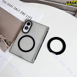 เคสแม่เหล็กสําหรับ Samsung Galaxy Z Fold 8 Ultra 7 6 5 พื้นผิวที่เหมาะกับผิว 360° ขาตั้งแหวนแม่เหล็กที่ถอดออกได้กันกระแทกบางเฉียบครอบคลุมกันชน ZFold6 ZFold8Ultra