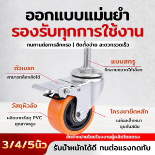 ล้อรถเข็น 3นิ้ว 4นิ้ว 5นิ้ว ลูกล้อรถเข็น ล้ออะไหล่รถเข็น