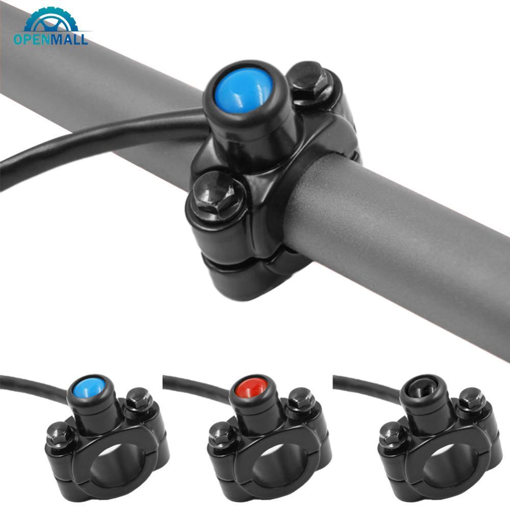 OPENMALL 22 มม. 7/8 "สวิตช์รถจักรยานยนต์ Handlebar Mount Horn ไฟหน้า Strobe Momentary ปุ่มสวิทช์ Int