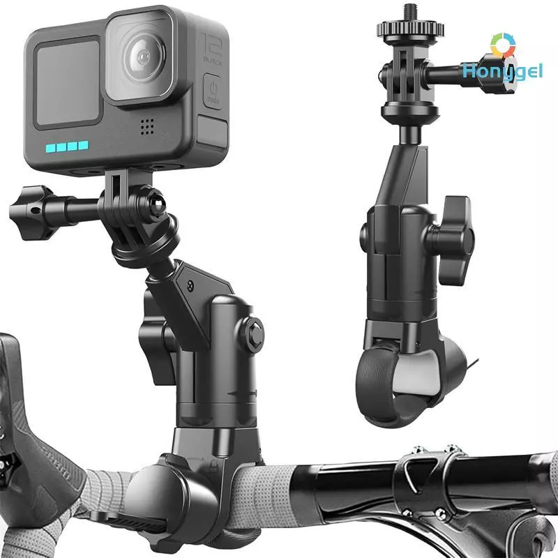 Honyge ที่วางโทรศัพท์จักรยานยนต์ 360 องศา สำหรับ Insta 360 X2 X3 X4 Go Pro 12 11 10