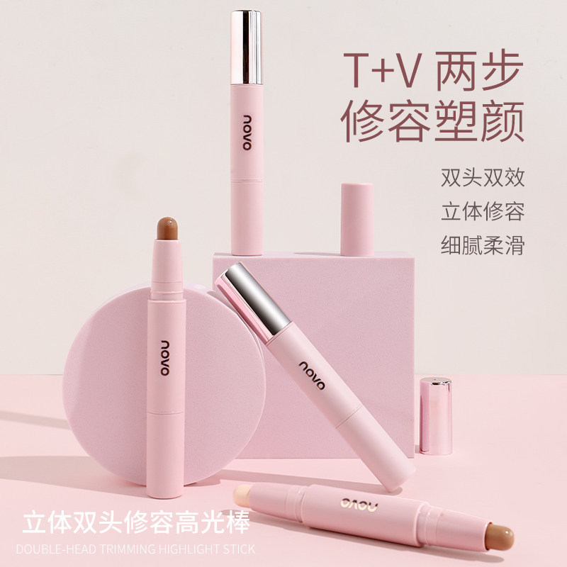 contour stick คอนทัวร์ Novo Double-Headed Contour Natural สามมิติ Repairing แต่งหน้า