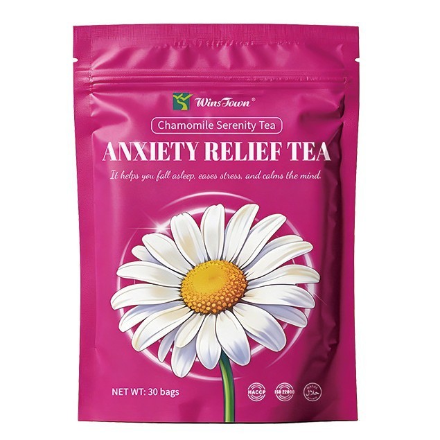 พร้อมส่ง สินค้าใหม่ กระเป๋าชาสามเหลี่ยม ANXIETY RELIEF TEA Chamomile Tranquility TEA