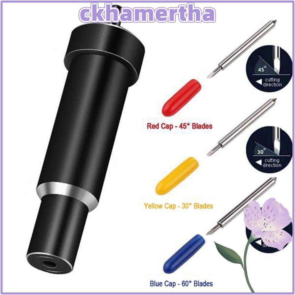 CKHAMPH ใบมีดตัดลึก, ใบมีดพล็อตเตอร์เปลี่ยนโลหะ, Smooth 30 45 60 องศาใบมีดสําหรับ Cricut Explore 3/A
