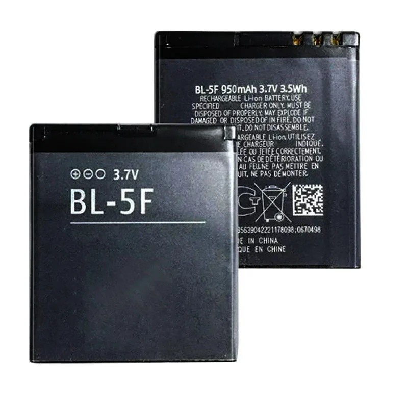 950mAh แบตเตอรี่สําหรับ Nokia N95 N96 N98 N99 N72 N78 N93i 6290 E65 6290 E65 6210 6210S/N 6671