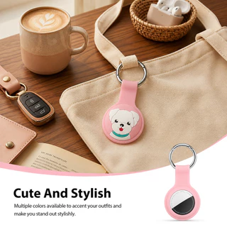 เคส Airtag ออกแบบเป็นพวงกุญแจ, เคสซิลิโคนใส พร้อมพวงกุญแจป้องกันการสูญหาย, ตัวป้องกัน Airtag, เคส Airtag ป้องกันรอยขีดข่วนสำหรับตัวติดตาม