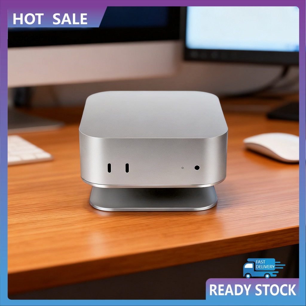 COOD ขาตั้งเดสก์ท็อปที่มั่นคง Universal Fit Desktop Stand ขาตั้งแท่นวางโลหะสําหรับ Mac Mini 4 – ที่ว
