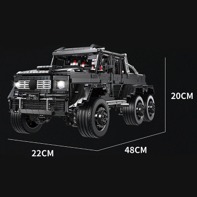 Rael J901 เทคโนโลยี Series G63 รถออฟโรด Big G เด็กการศึกษาประกอบอนุภาคขนาดเล็ก Building Blocks 9 * 3
