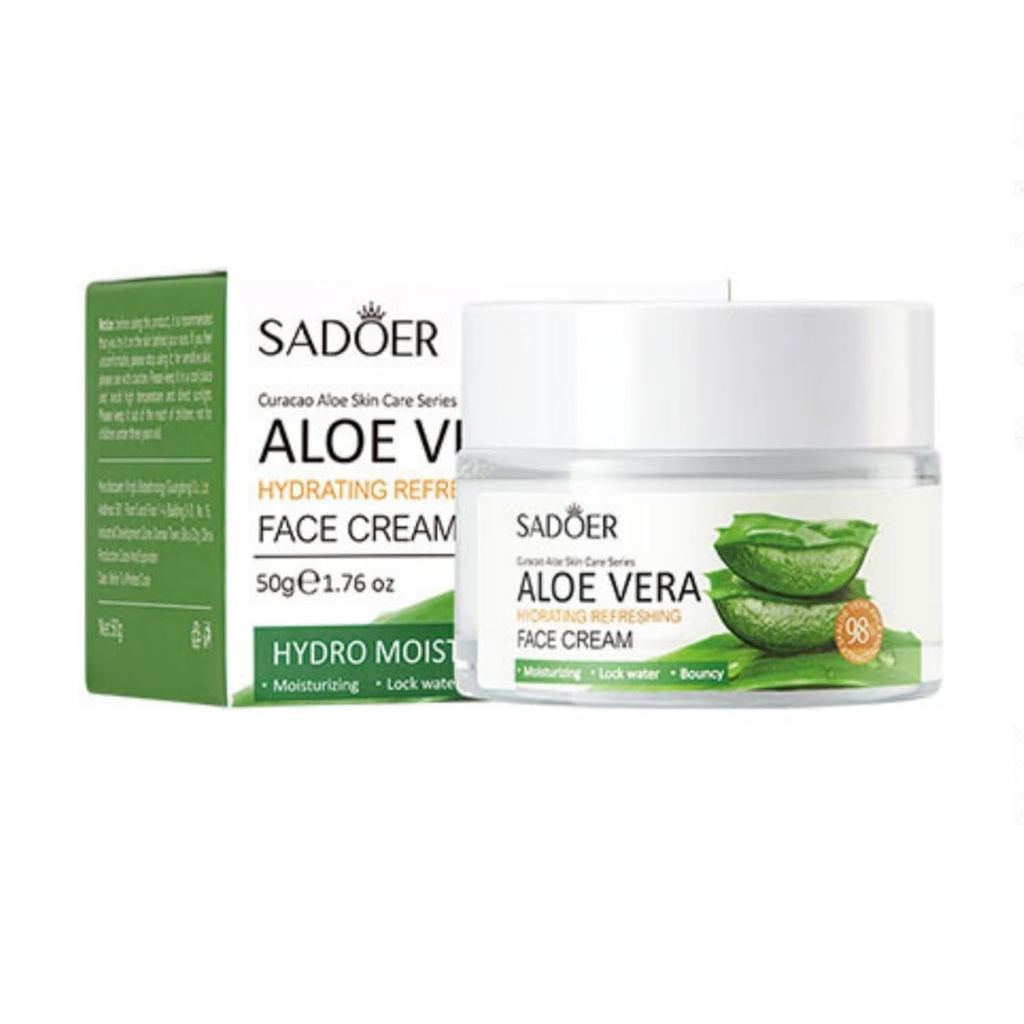เหมาะสําหรับ Sadoer Aloe Vera Facial Moisturizer, Moisturizing Facial Cream, Facial Moisturizer, ครี
