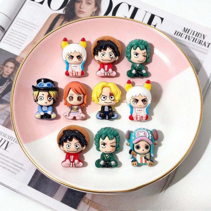 20 ชิ้นการ์ตูนชายหญิงเรซิ่น Charms สําหรับ DIY แบนกลับ (Z-3)