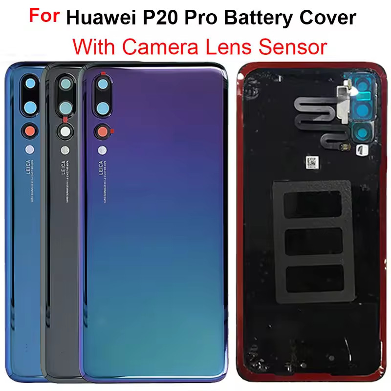 ฝาหลัง CLT-AL01 CLT-L29 เปลี่ยนกระจกด้านหลังสําหรับ Huawei P20 Pro แบตเตอรี่ฝาหลังประตู P20 Pro