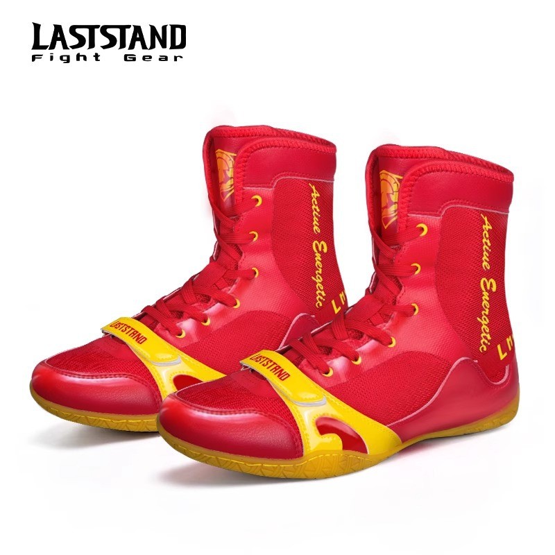 YiliZhe boxing shoes for men and women, professional competition training high-top indoor boxing sho