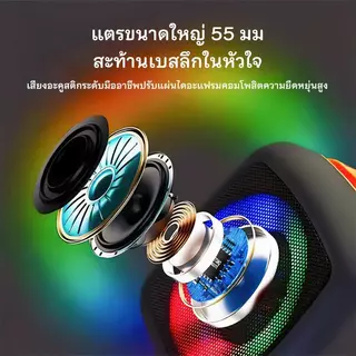 เสียงดังสะใจ! ลำโพงบลูทูธ 5.3 ลำโพงคู่หน้า-หลัง เสียงชัด เบสหนัก แบตอึด 1800mAh ฟังเพลงต่อเนื่องไม่มีสะดุด