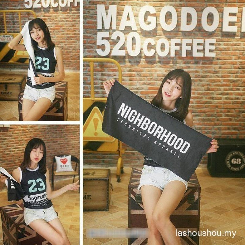 Neighborhood กีฬาผ้าเช็ดตัว Hip Hop ผ้าเช็ดตัวฟิตเนสผ้าเช็ดตัวชายหาด Street Wear Street Wear NBHD KW