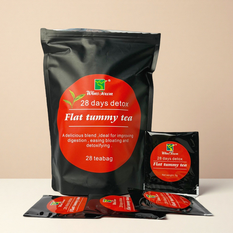 Hot Wins Town 28 Days Detox Flat Tummy Tea สําหรับลดน้ําหนักAL9+280/