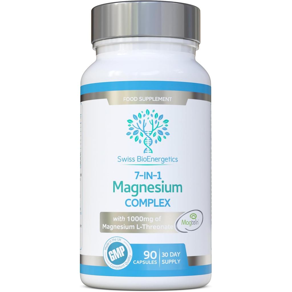 Magnesium L-Threonate Complex 7-in-1 พร้อม Magtein Plus Magnesium เช่น Bisglycinate, Taurate, Glucon