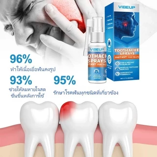 VIBEUP สเปรย์แก้ปวดฟัน สเปรย์แก้ปวดฟัน สเปรย์ดูแลช่องปาก แก้เหงือกบวม แก้ปวดฟัน เสียวฟัน