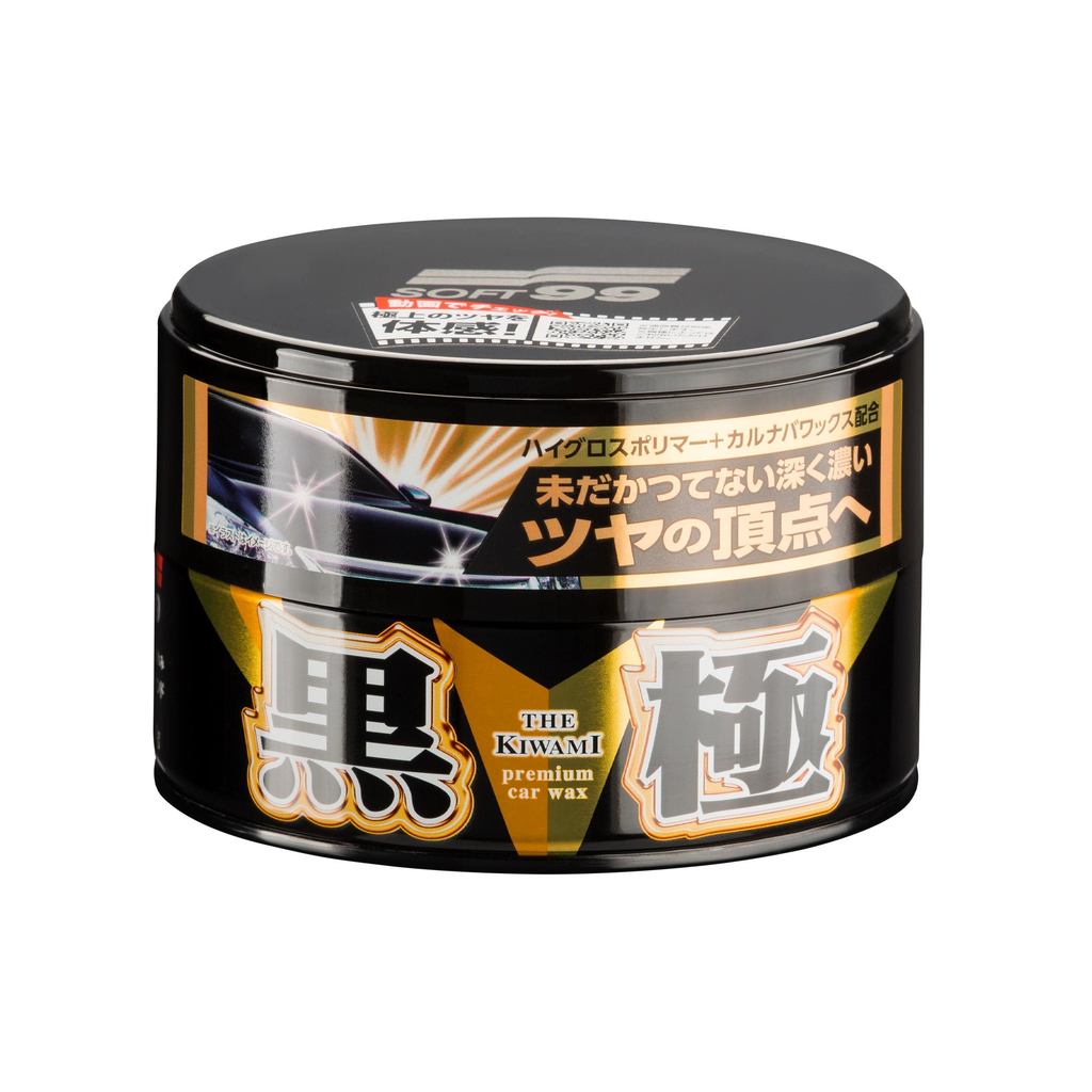 ซอฟท์ 99 SOFT99 Wax WAX Black Kiwami WAX Solid สำหรับปกป้องและขัดเงาฟิล์มสีรถยนต์ฟองน้ำ 00193