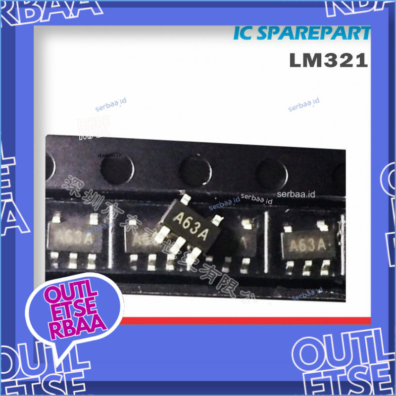 LM321 LM321MFX A63A SOT-23-5 เครื่องขยายเสียงปฏิบัติการพลังงานต่ํา