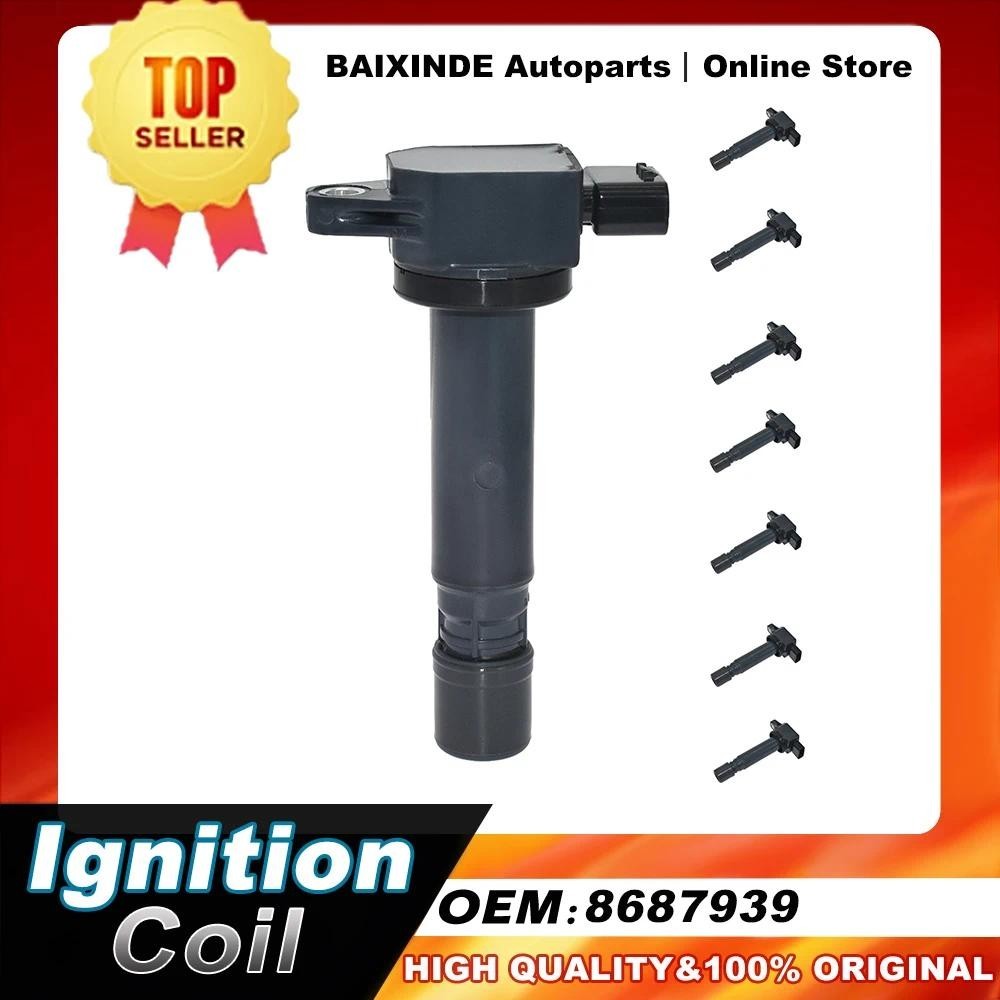 1/4/8ชิ้น OEM 8687939 คอยล์จุดระเบิดสําหรับ VOLVO S80 XC90 3.2L L6 4.4L V8 (2005-)  8689939 09970008