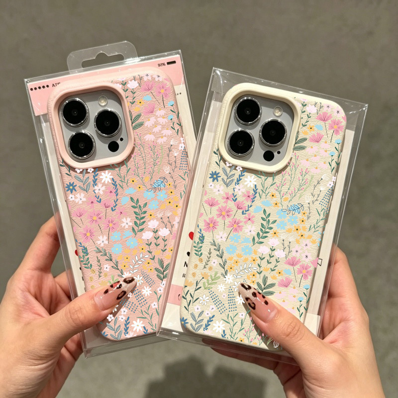 สไตล์สีเขียวดอกไม้พิมพ์เคสโทรศัพท์สําหรับVIVO V19 Y75 V21E Y31 Y15S V23 V23E Y21 Y16 Y22S Y19S Y17S 
