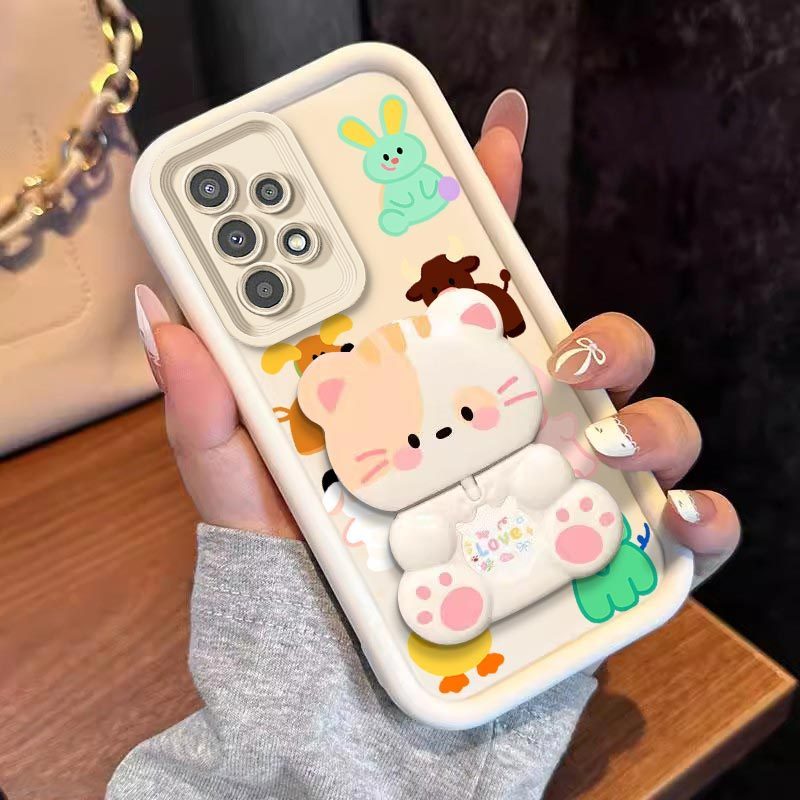สําหรับ Galaxy M32 5G/M02/M36 5G/F36/M12/F12 ฝาครอบ Agile สัตว์วงเล็บเคสโทรศัพท์ทําจากสบายรู้สึกเพิ่
