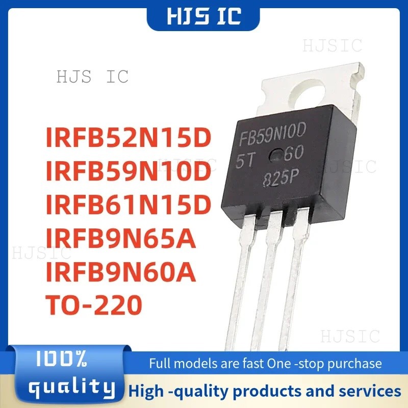 1-5pcs IRFB52N15D IRFB59N10D IRFB61N15D IRFB9N65A IRFB9N60A TO-220 FB52N15D FB59N10D FB61N15D FB61N1