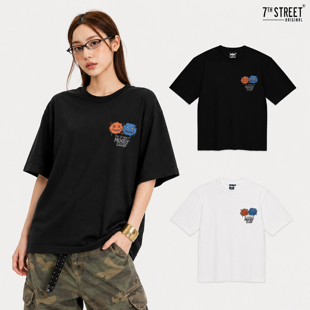 7ᵗʰ Street Oversize FREEFROM รุ่น OFF-MMC : MOODY MONSTER CLUB เสื้อโอเวอร์ไซส์ ผ้า Cotton เบอร์ 20 เส้นใยcotton100% ...