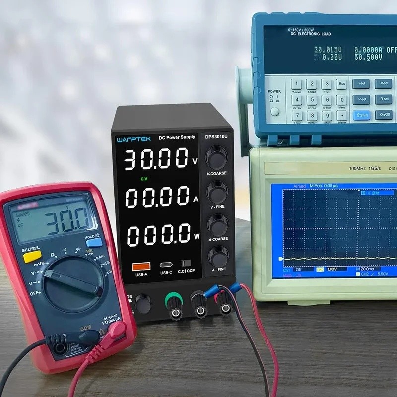 1W1O Wanptek แหล่งจ่ายไฟสลับ DC แบบปรับได้,30V, 60A, 120V, แหล่งจ่ายไฟ Lab, 3A, 5A, 10A, อินเทอร์เฟซ