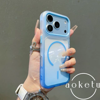 เคสโทรศัพท์แหวนบางโปร่งใส 2-in-1 TPU ไล่ระดับสีสีสันสดใสเหมาะสําหรับ iPhone 11 12 13 14 15 16 17 Pro Max รวมทุกอย่างปกอ่อนป้องกันการตก