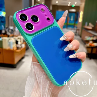 เคสโทรศัพท์สําเร็จรูปหน้าต่างขนาดใหญ่ Dopamine เหมาะสําหรับ iPhone 14 15 16 17 Pro Max รวมทุกอย่างเคลือบเงา AG ซิลิโคนฝาครอบป้องกันการตก