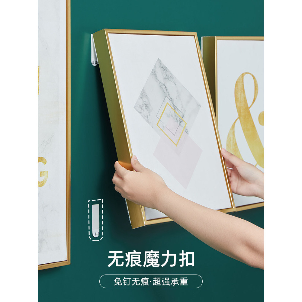 รูปภาพแขวนเครื่องมือที่มีประโยชน์ Magic Buckle เจาะฟรี Non-Marking Power Buckle กรอบรูปตะขอภาพงานแต่