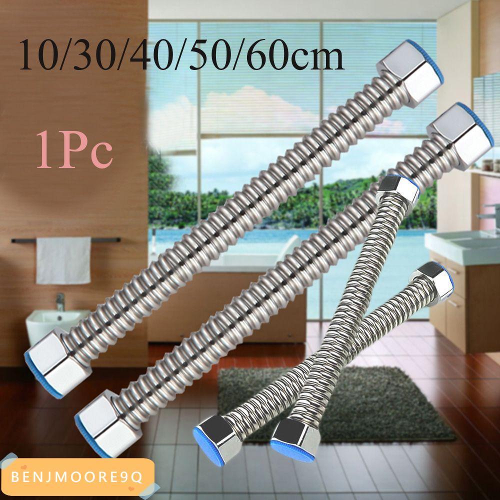 BENJMOORE9Q G1/2" เครื่องทําน้ําอุ่นเชื่อมต่อสแตนเลสหนาทนทานบ้านประปา