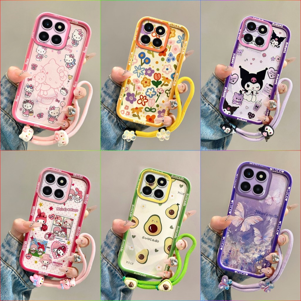 เคสสําหรับ Honor X5B, X5B PLUS เคสโทรศัพท์ซิลิโคนอ่อนนุ่มพิมพ์การ์ตูนน่ารัก