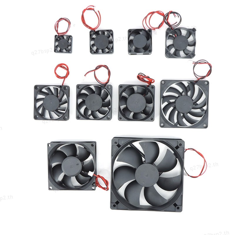 Brushless 2PIN DC Cooler พัดลม 30/40/50 มม.6010 6 ซม.80 มม.120 มม.สําหรับคอมพิวเตอร์ PC CPU กรณี Cooling 3D เครื่องพิมพ์อุปกรณ์เสริม TH27B2