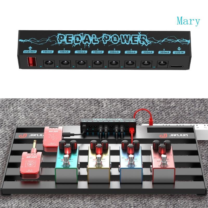 Mary 8 เอาต์พุตอิสระเหมาะสําหรับ 9V เหยียบ 100mA 300mA วงจรสั้น Prot
